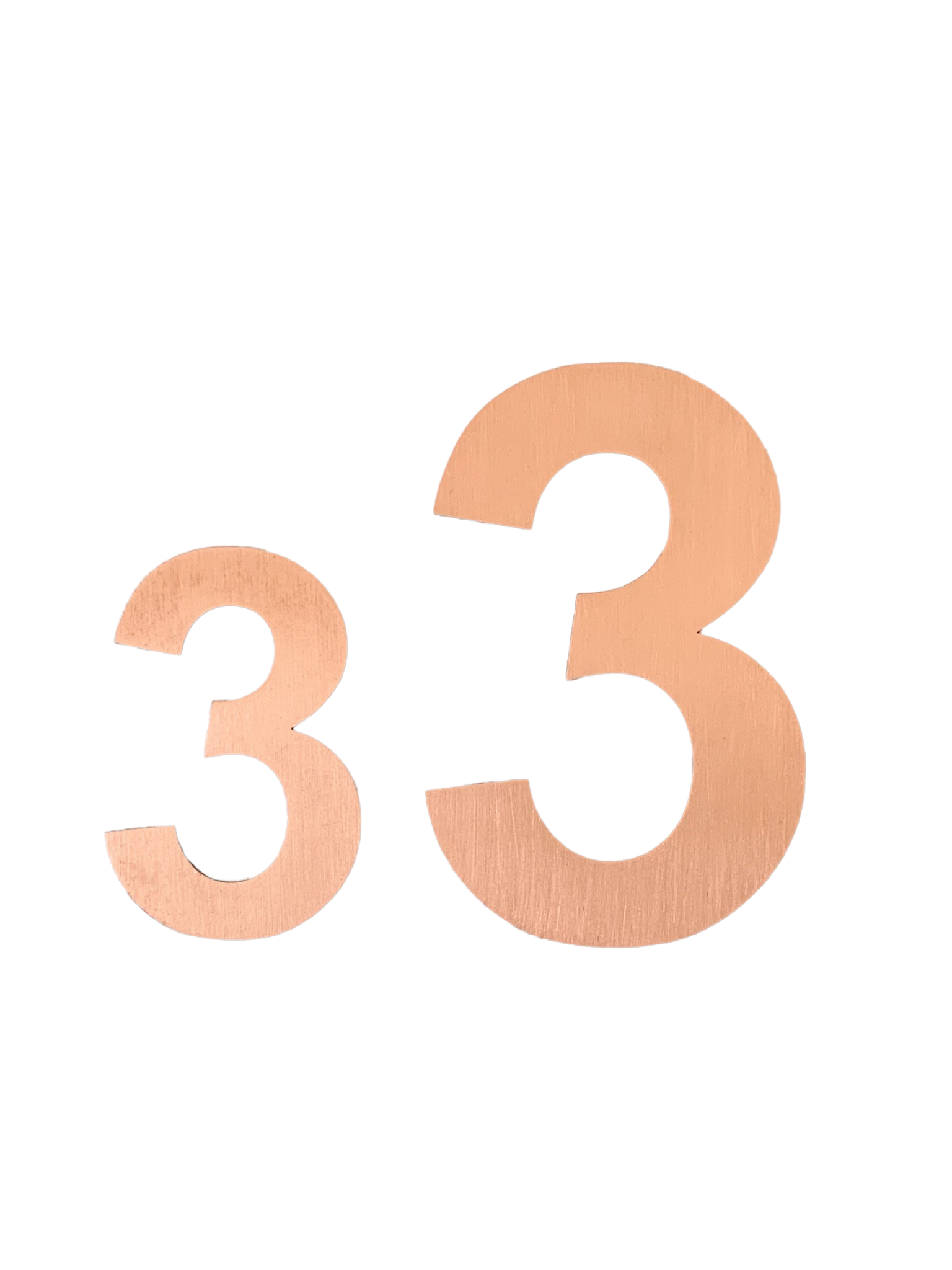 Numbers & Letters Copper